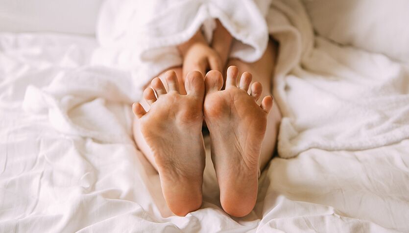 Les infections fongiques touchent le plus souvent les pieds. 